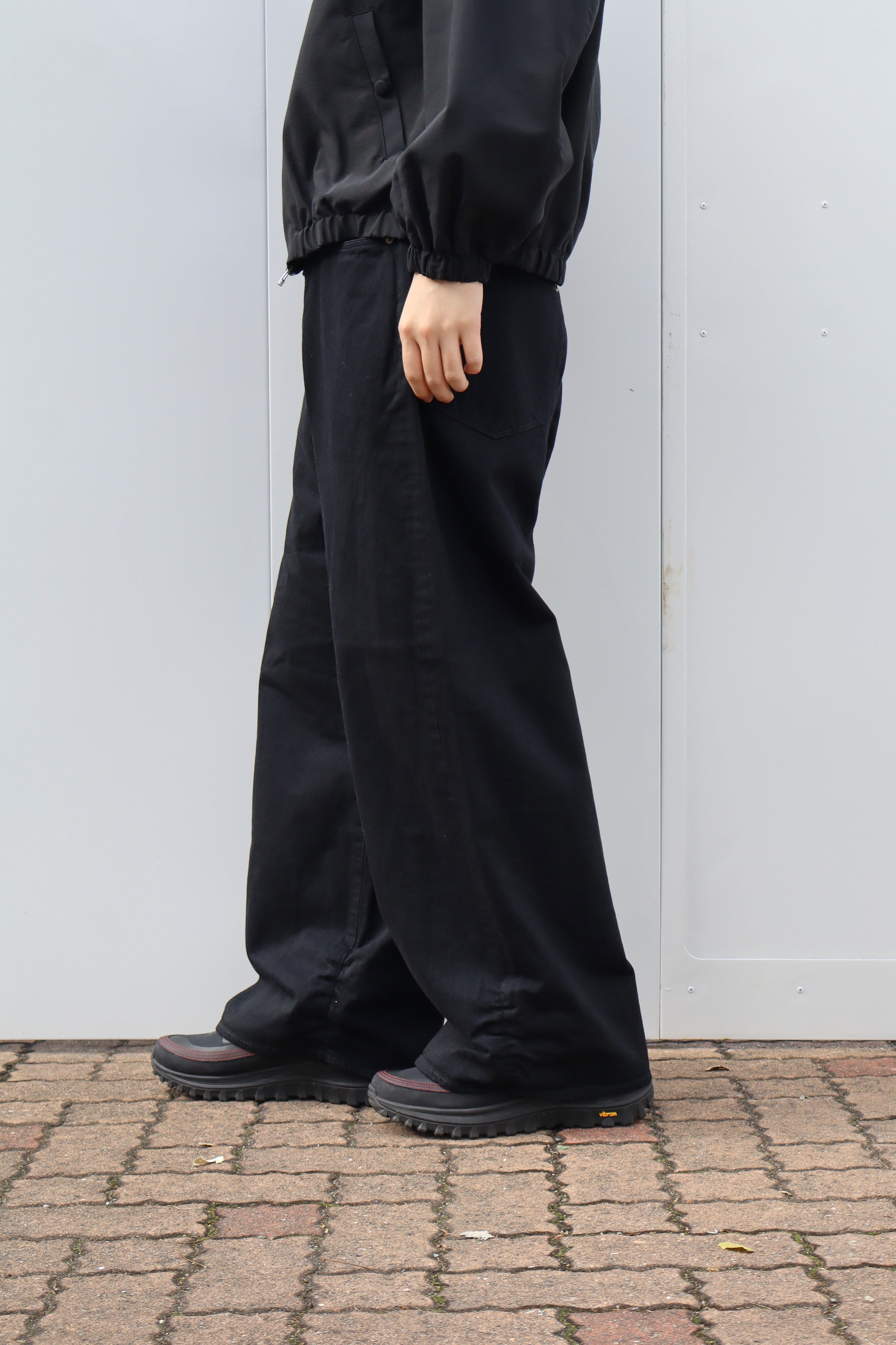 refomed FRESH MAN DENIM WIDE PANTS ブラック FRESH MAN DENIM WIDE PANTS by EDWIN USED(2 BLACK): refomed: MENS