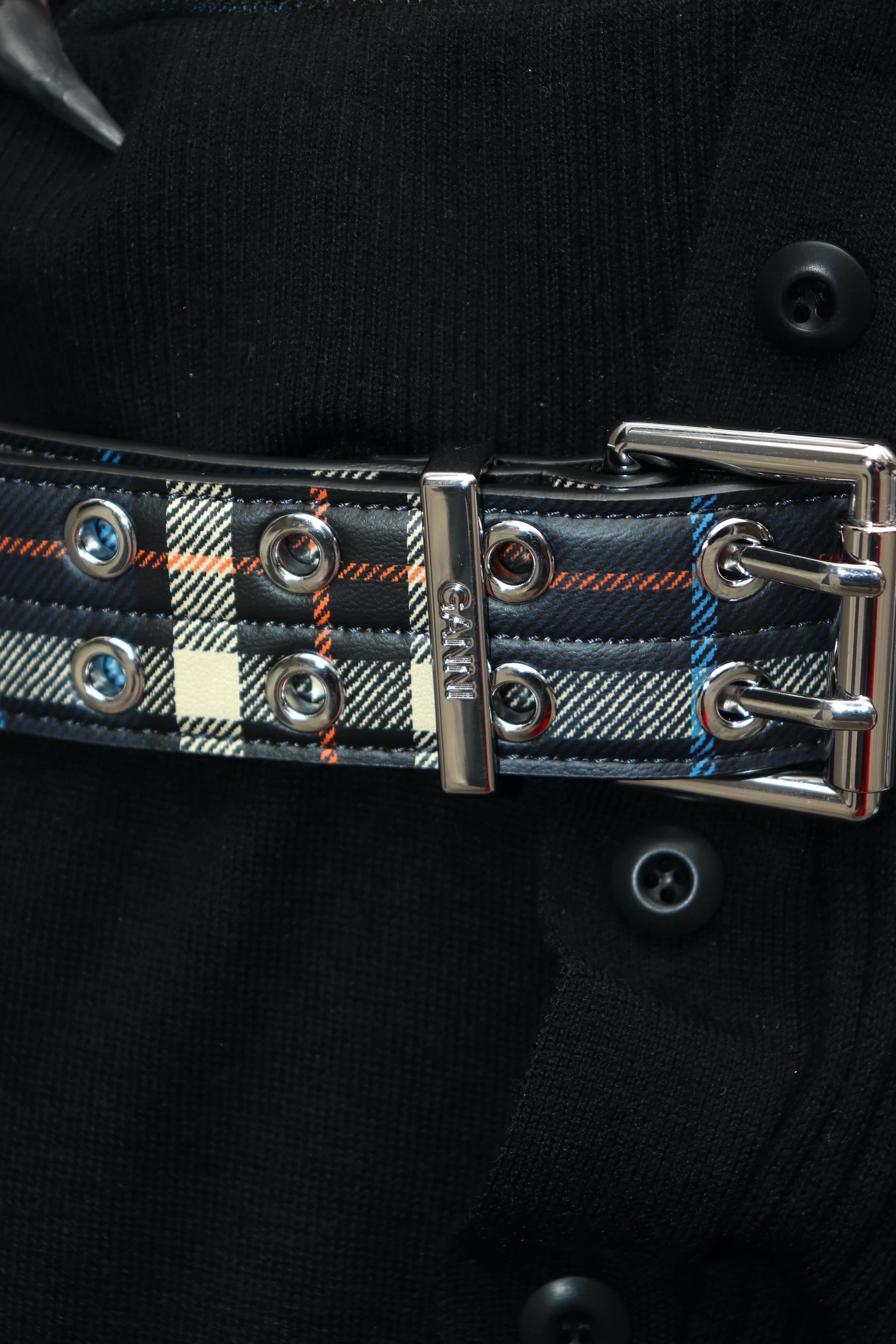 GANNI(ガニー)のDouble Eyelet Belt Check Safety Pinの通販｜PALETTE