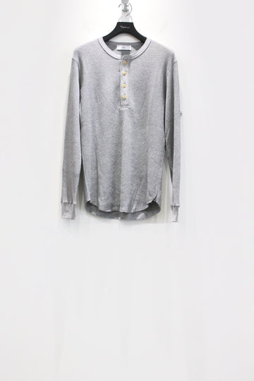 Urig  2024aw 4B HENRYNECK WAFFLE LS(L.GRAY)