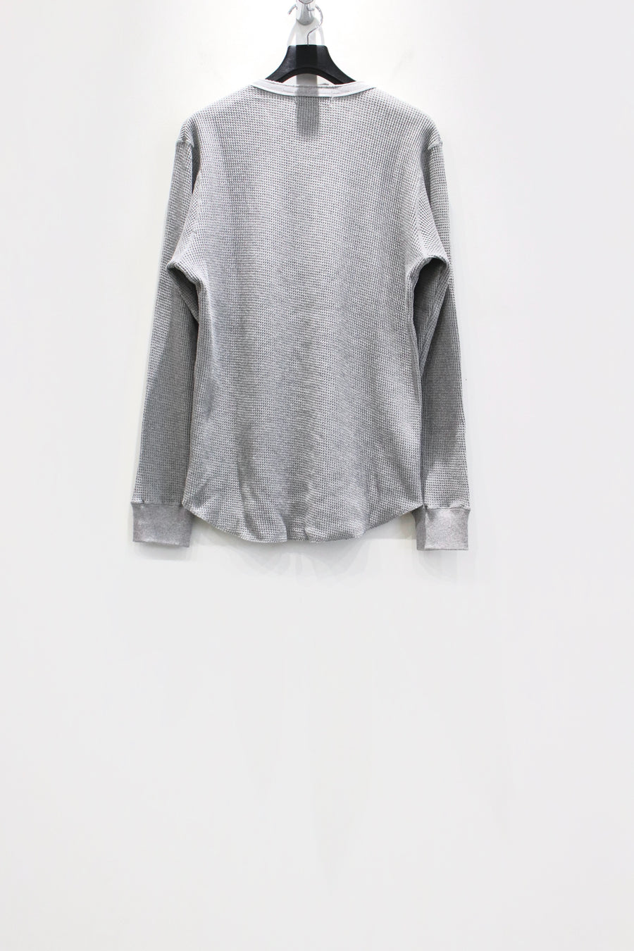 Urig  2024aw 4B HENRYNECK WAFFLE LS(L.GRAY)