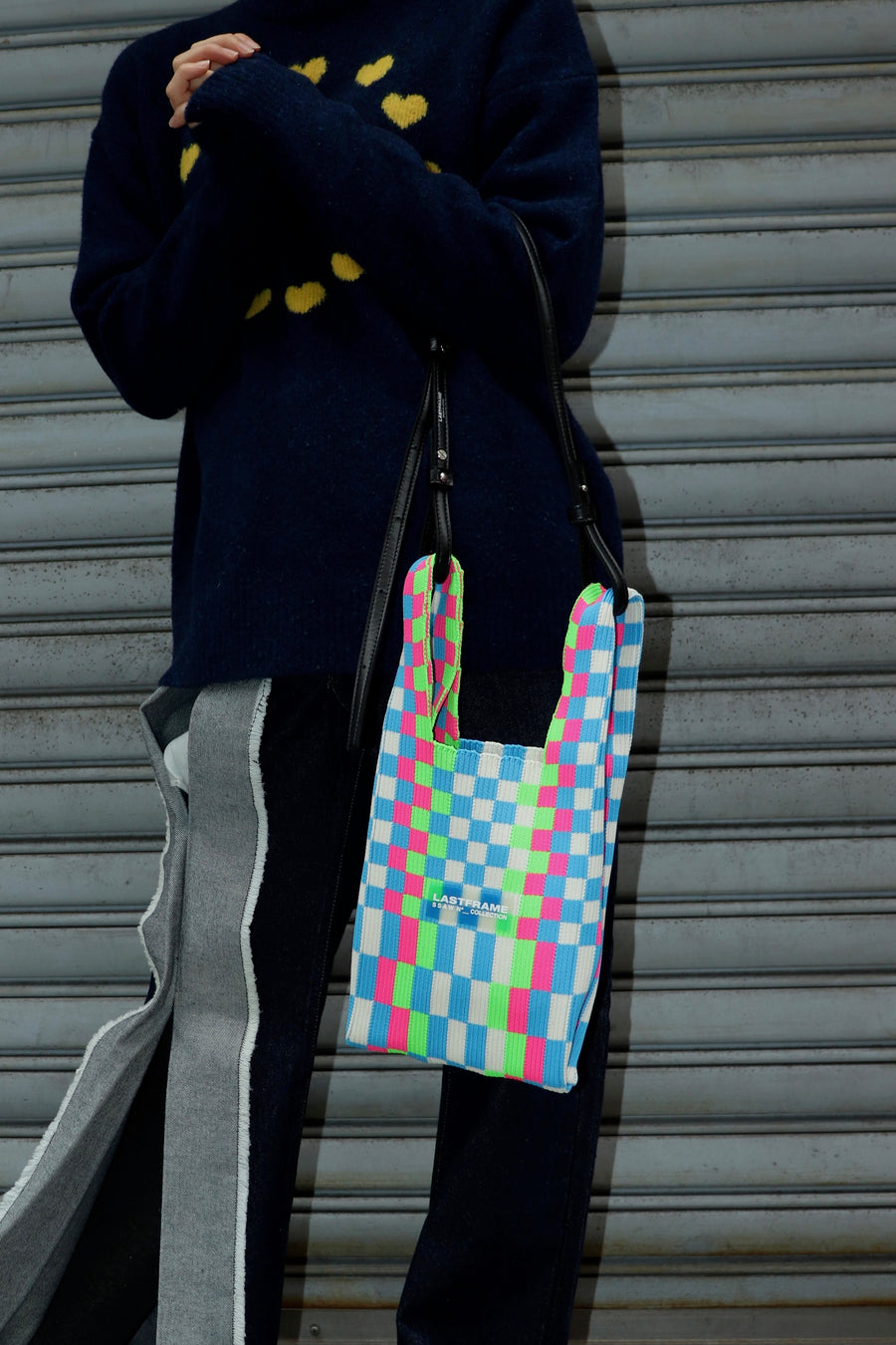 LASTFRAME  MULTI ICHIMATSU MARKET BAG SMALL