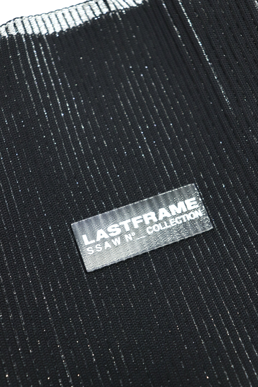 LASTFRAME  KYOTO METALLIC MARKET BAG SMALL(BLACK SILVER)