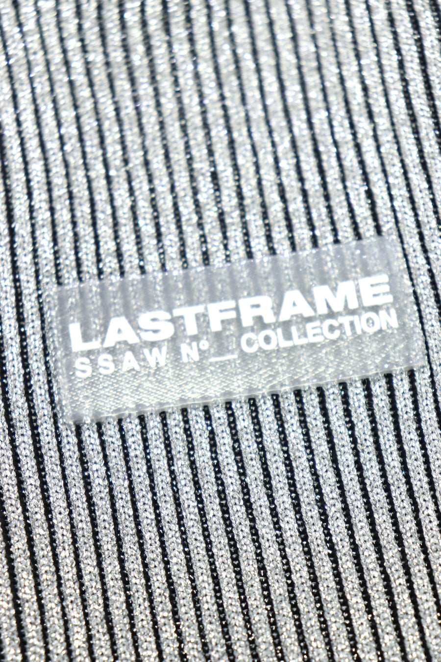 LASTFRAME  KYOTO METALLIC MARKET BAG MICRO(SILVER BLACK)