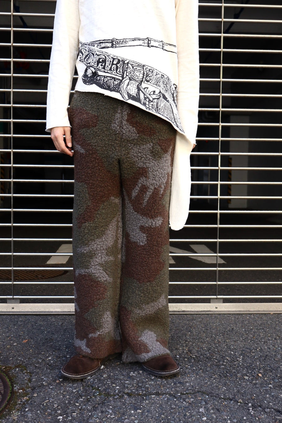 Oscar Ouyang  SHEEP WOOL FLEECE KNIT JOGGERS