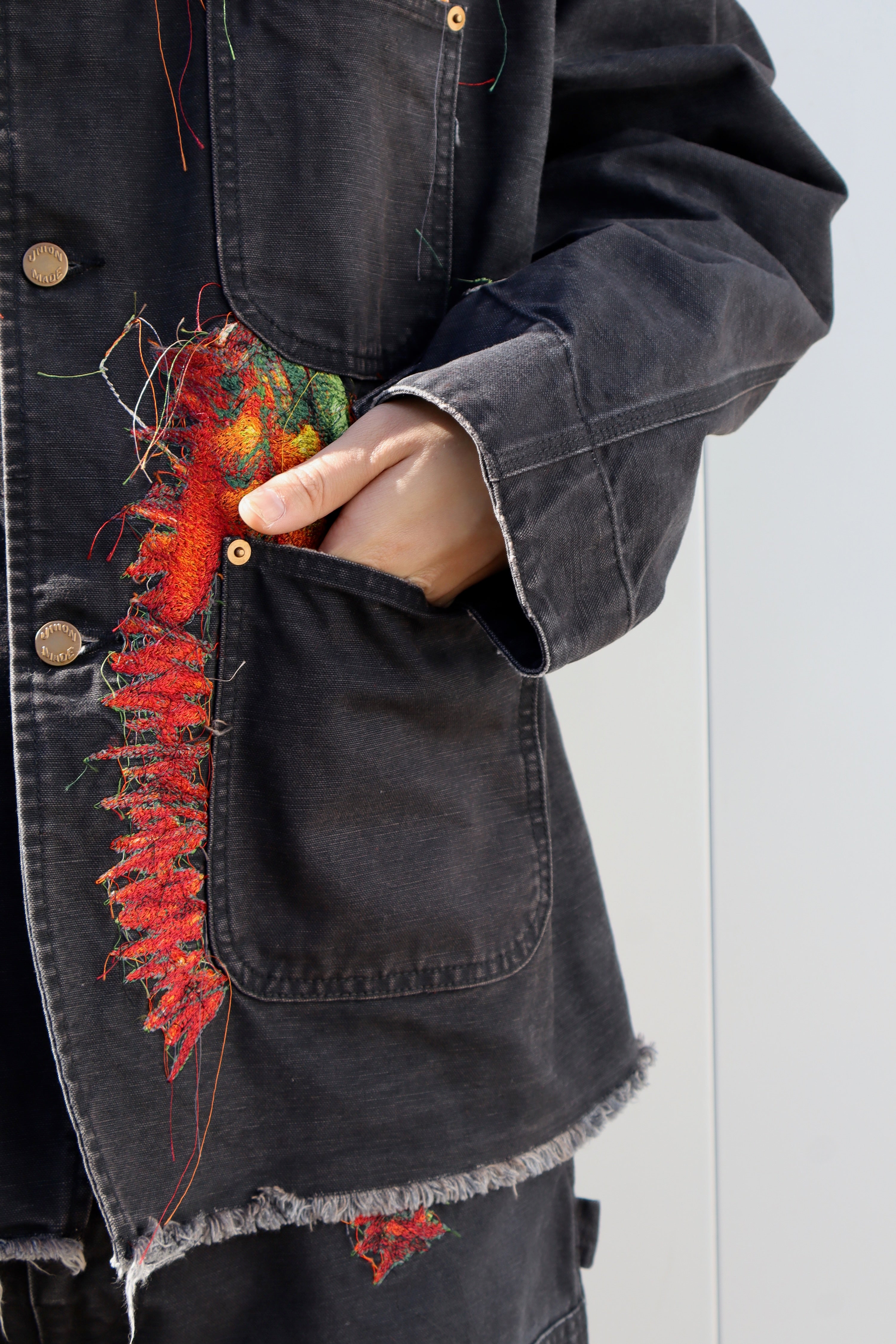 doublet(ダブレット)のVEGETABLE EMBROIDERY WORK JACKET BLACKの通販