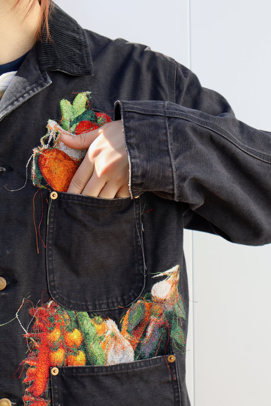 doublet(ダブレット)のVEGETABLE EMBROIDERY WORK JACKET BLACKの通販