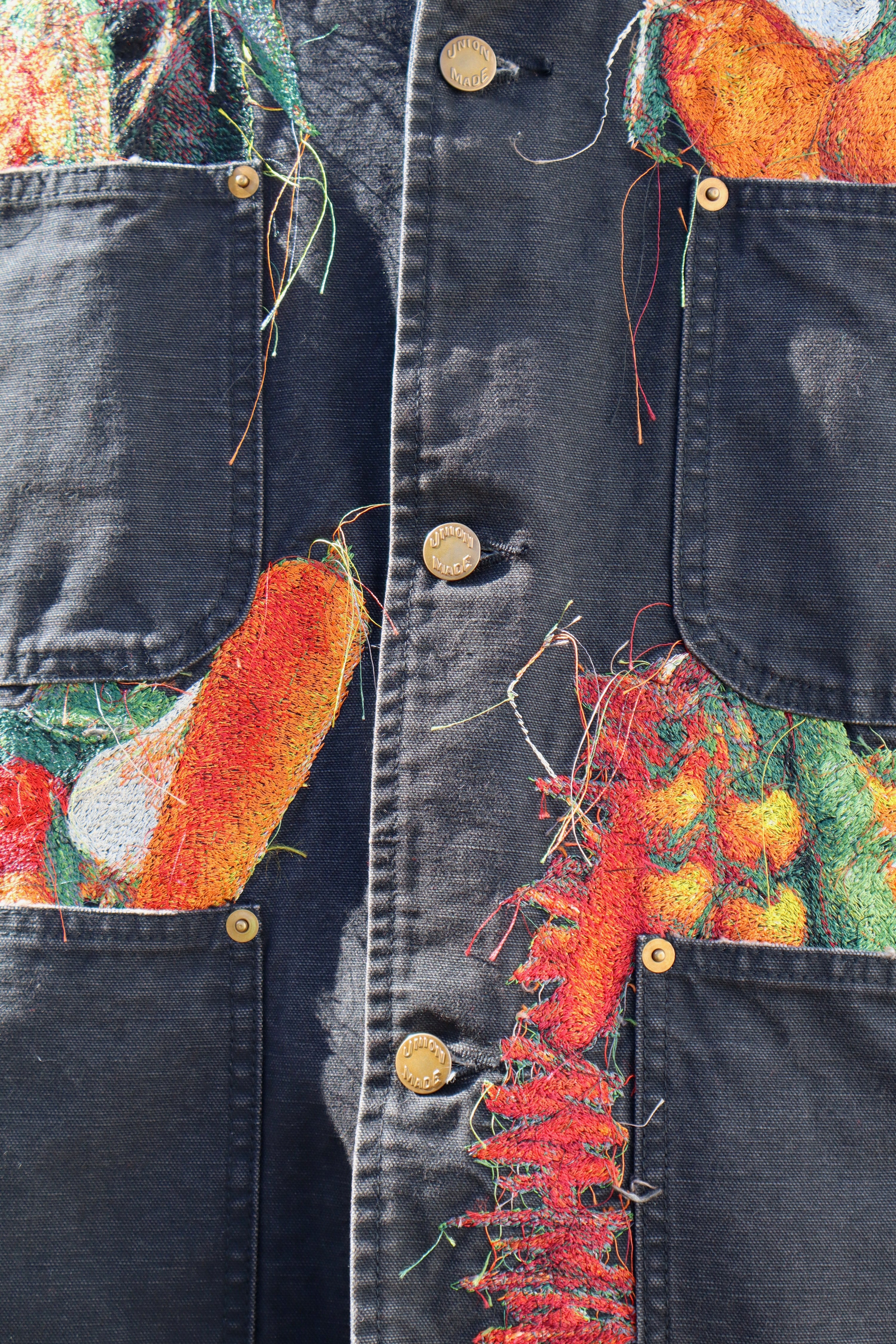 doublet(ダブレット)のVEGETABLE EMBROIDERY WORK JACKET BLACKの通販