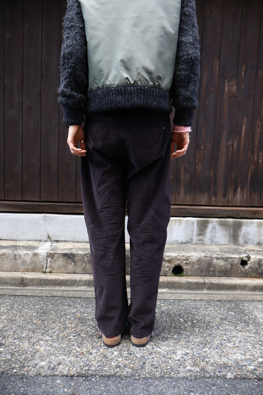 RIKU UMEHARA  CREASE ROPE PANTS