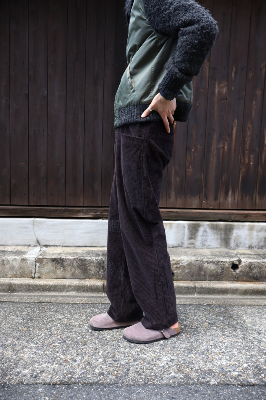 RIKU UMEHARA  CREASE ROPE PANTS