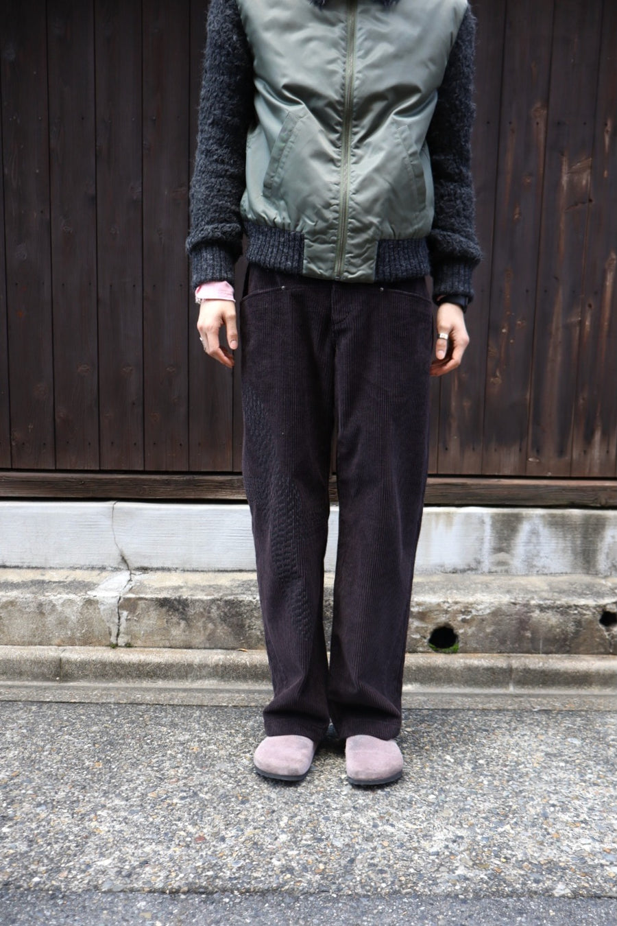 RIKU UMEHARA  CREASE ROPE PANTS