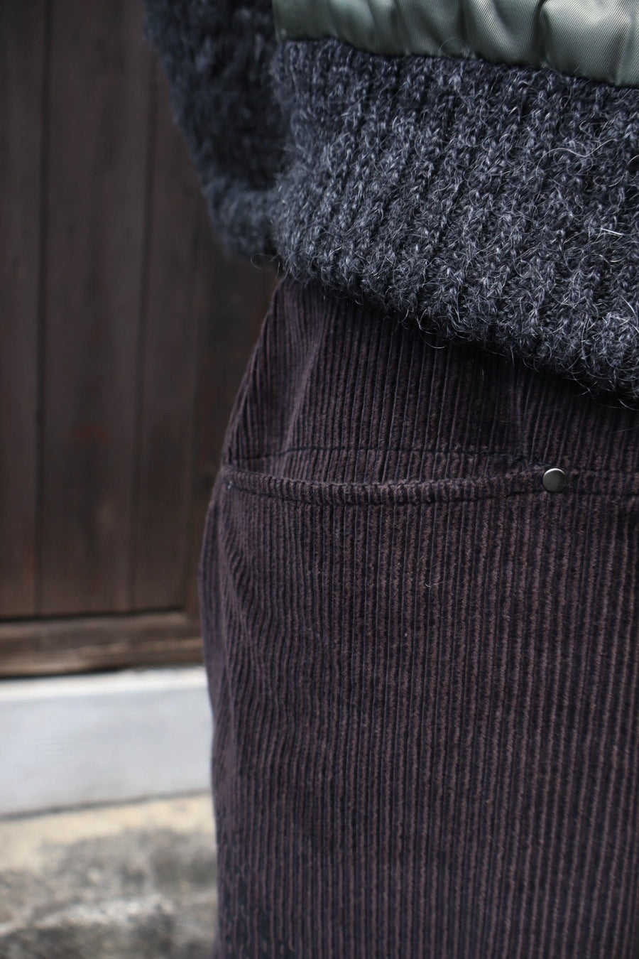 RIKU UMEHARA  CREASE ROPE PANTS