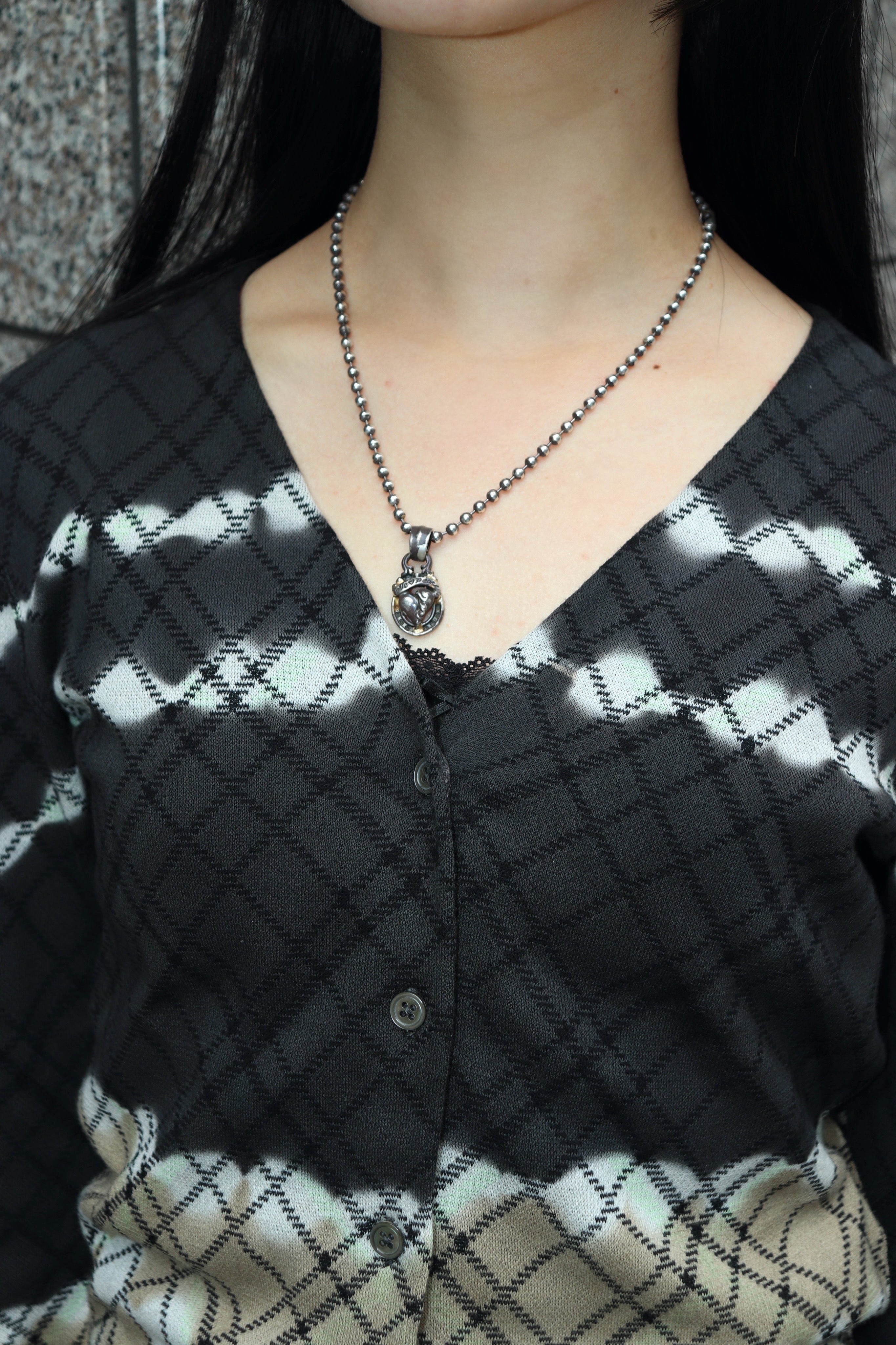 PERVERZE　Dip-dye Rib Knit Cardigan 値引き不可 PERVERZE（パーバーズ）の「Dip-dye Rib Knit Cardigan（カーディガン