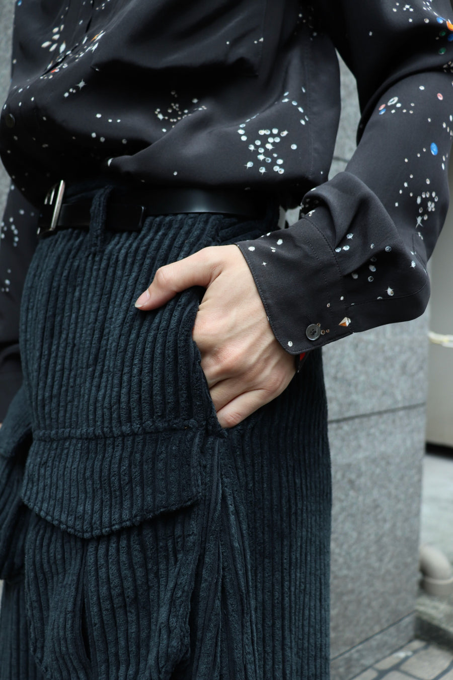 SHINYAKOZUKA  M-PANTALON FOR PALETTE ART ALIVE(DAWN BLACK)