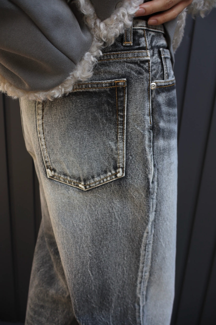 soe  Half & Half Regular Jeans