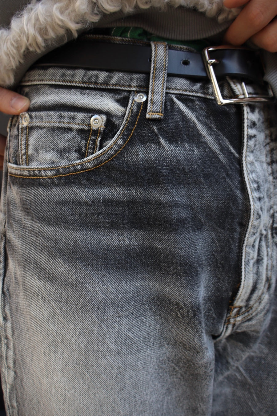 soe  Half & Half Regular Jeans