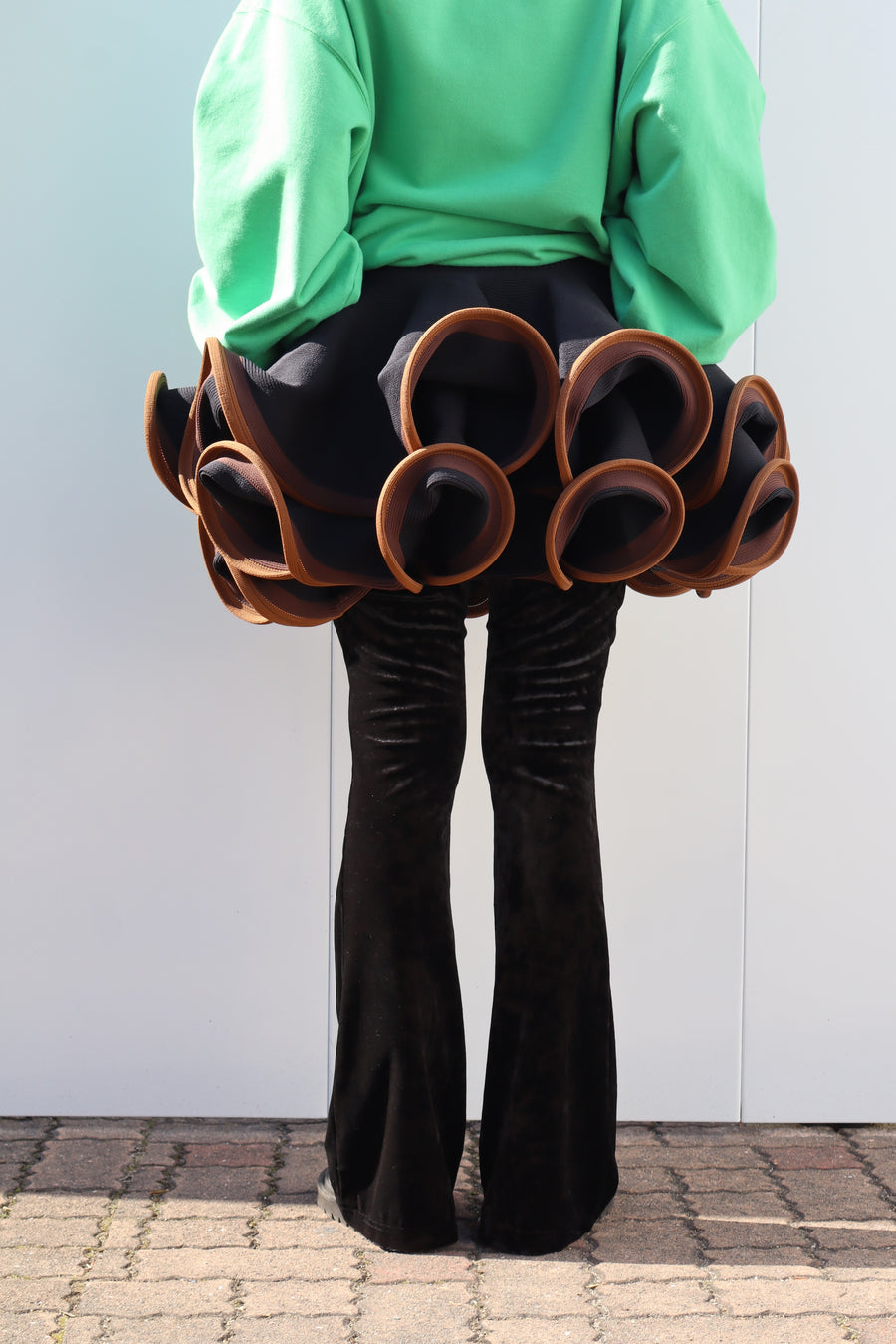 doublet(ダブレット)のBIG FRILL KNIT SKIRT BLACKの通販｜PALETTE art