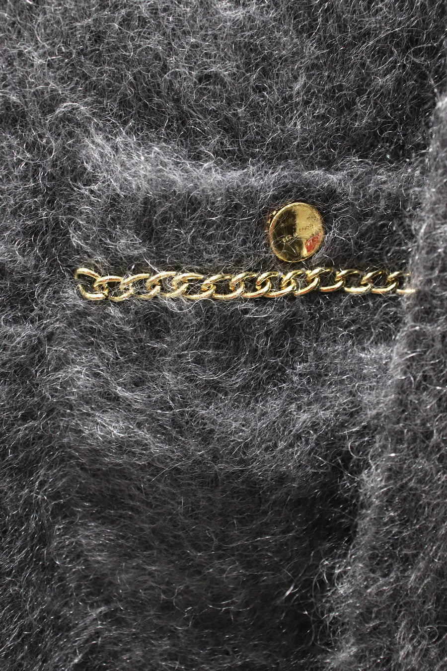 BED j.w. FORD  Chain Mohair Cardigan(CHARCOAL)