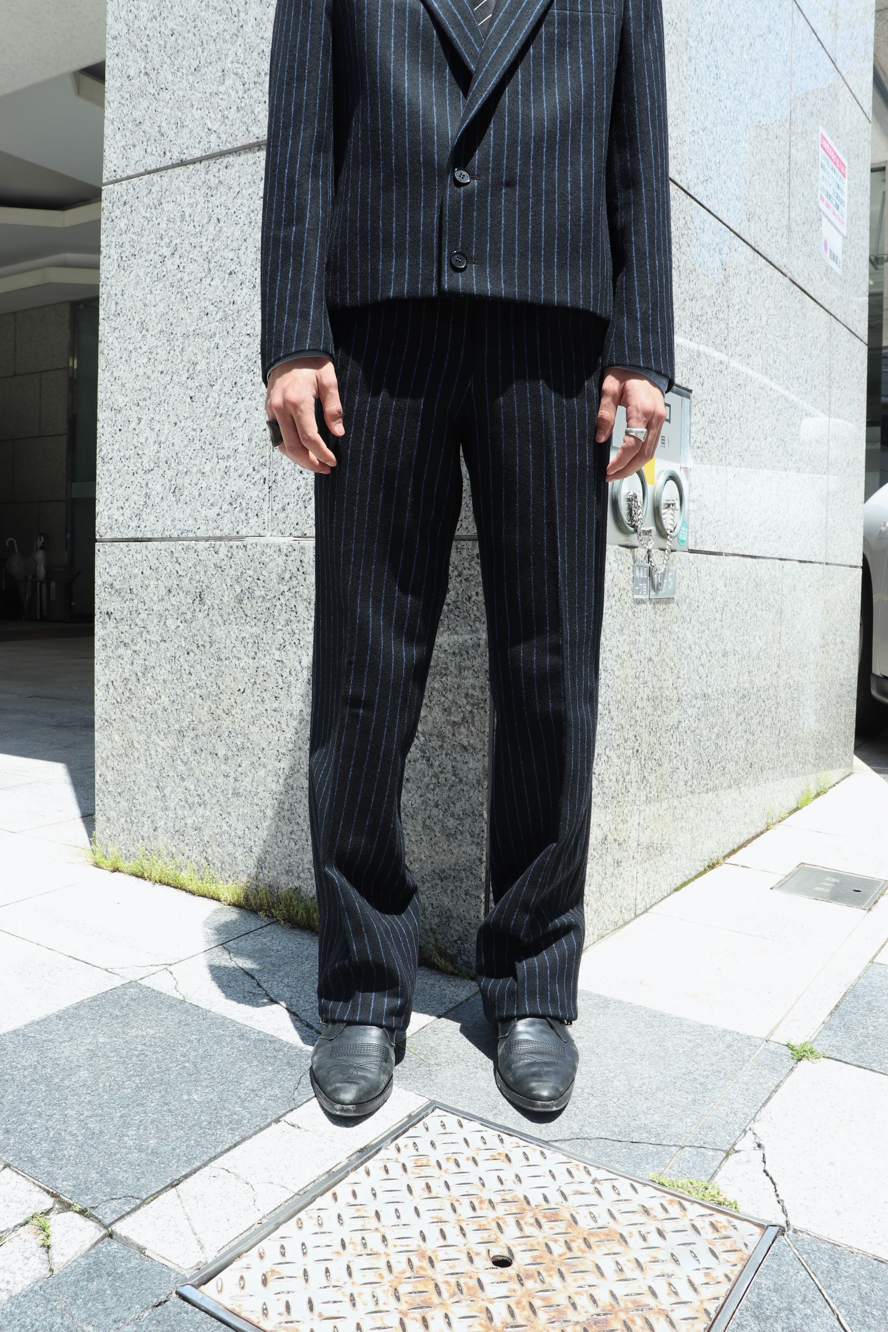 スラックス LITTLEBIG Chalk Stripe Straight Trousers IMG_3331_f5e3e0f6-b1e7-45ed-