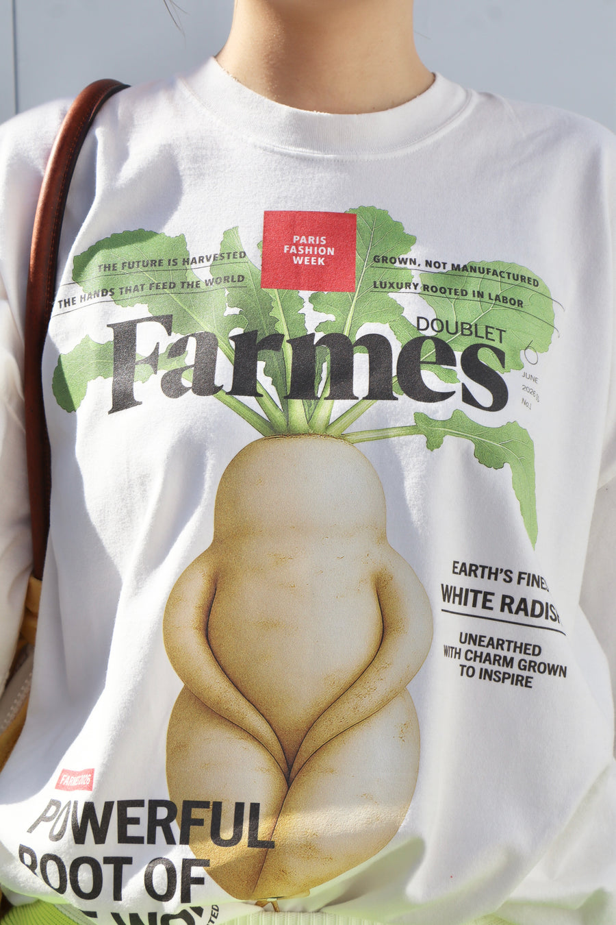 doublet(ダブレット)のFARMES MAGAZINE COVER T-SHIRT WHITEの通販