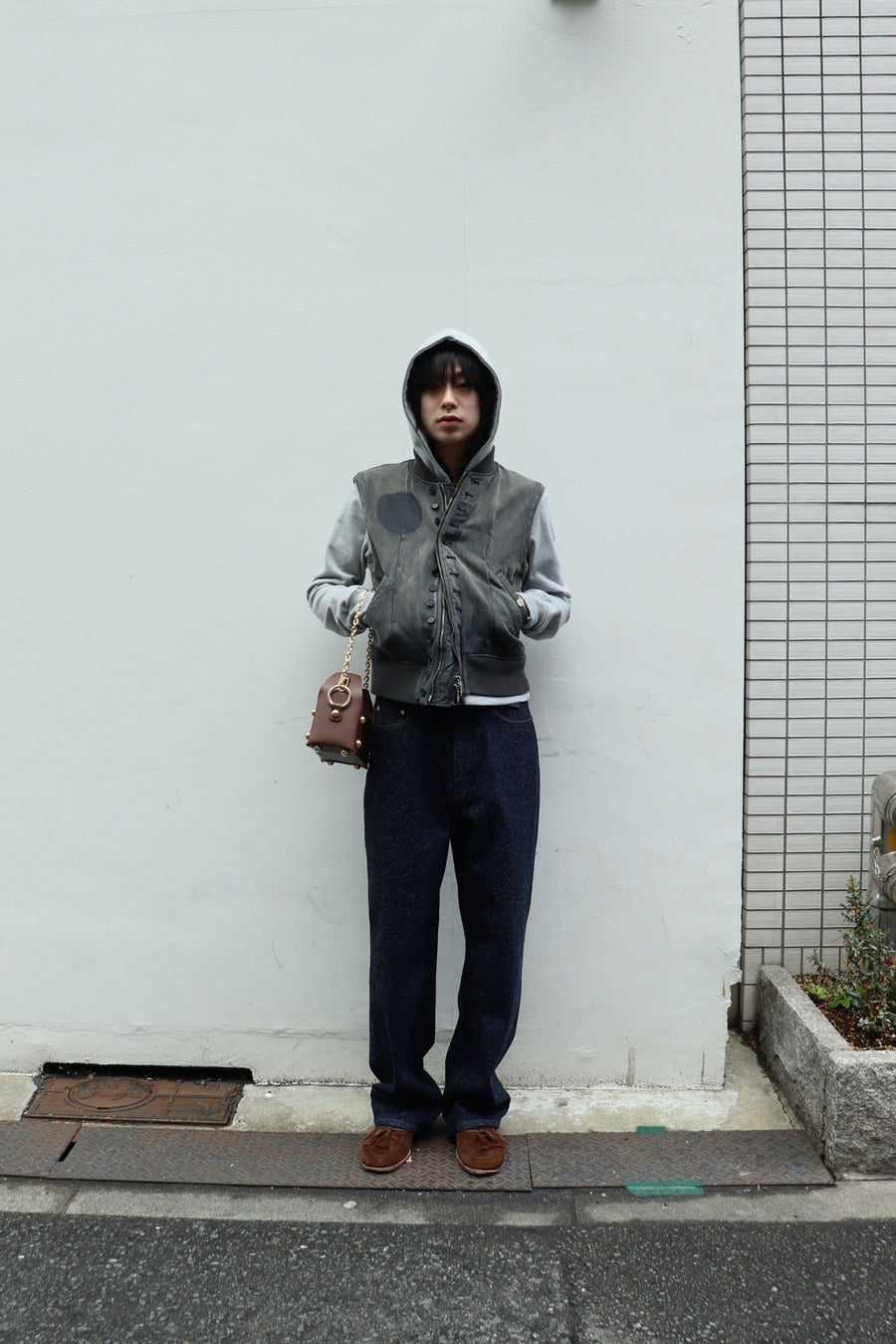 MASU(エムエーエスユー)のVICTORIAN BOMBER VEST ASH GRAYの通販