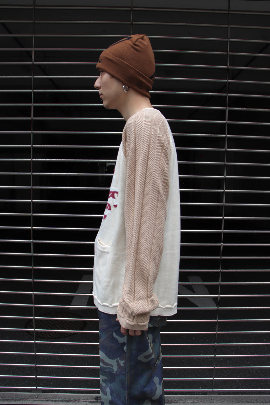 FAF  ANGEL RAGLAN KNIT CARDIGAN(ECRU)