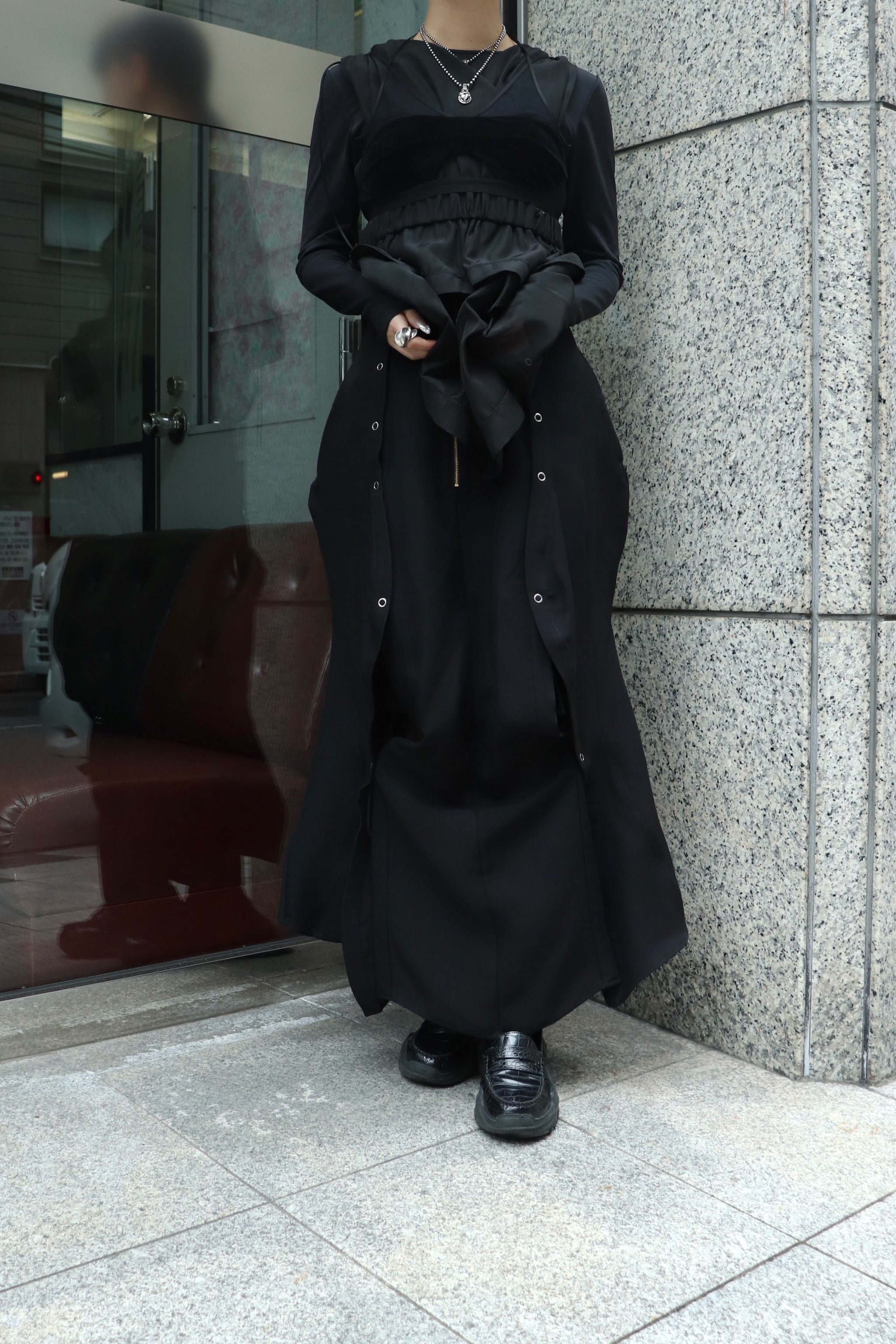 Kokoko☆☆☆ ブラック40 kotoha yokozawa 40% OFF コトハヨコザワ ×Dickies PEEPHOLE SKIRT