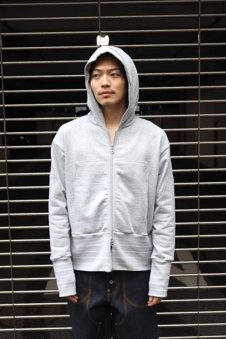 RIKU UMEHARA ZIP HOODIE グレー RIKU UMEHARA(リク ウメハラ)のFLOWER VASE HOODIE GRAYの通販