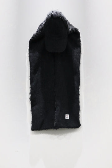 Oscar Ouyang  HARRIS TWEED ALPACA FUR KNIT SCARF HAT(GRAY)