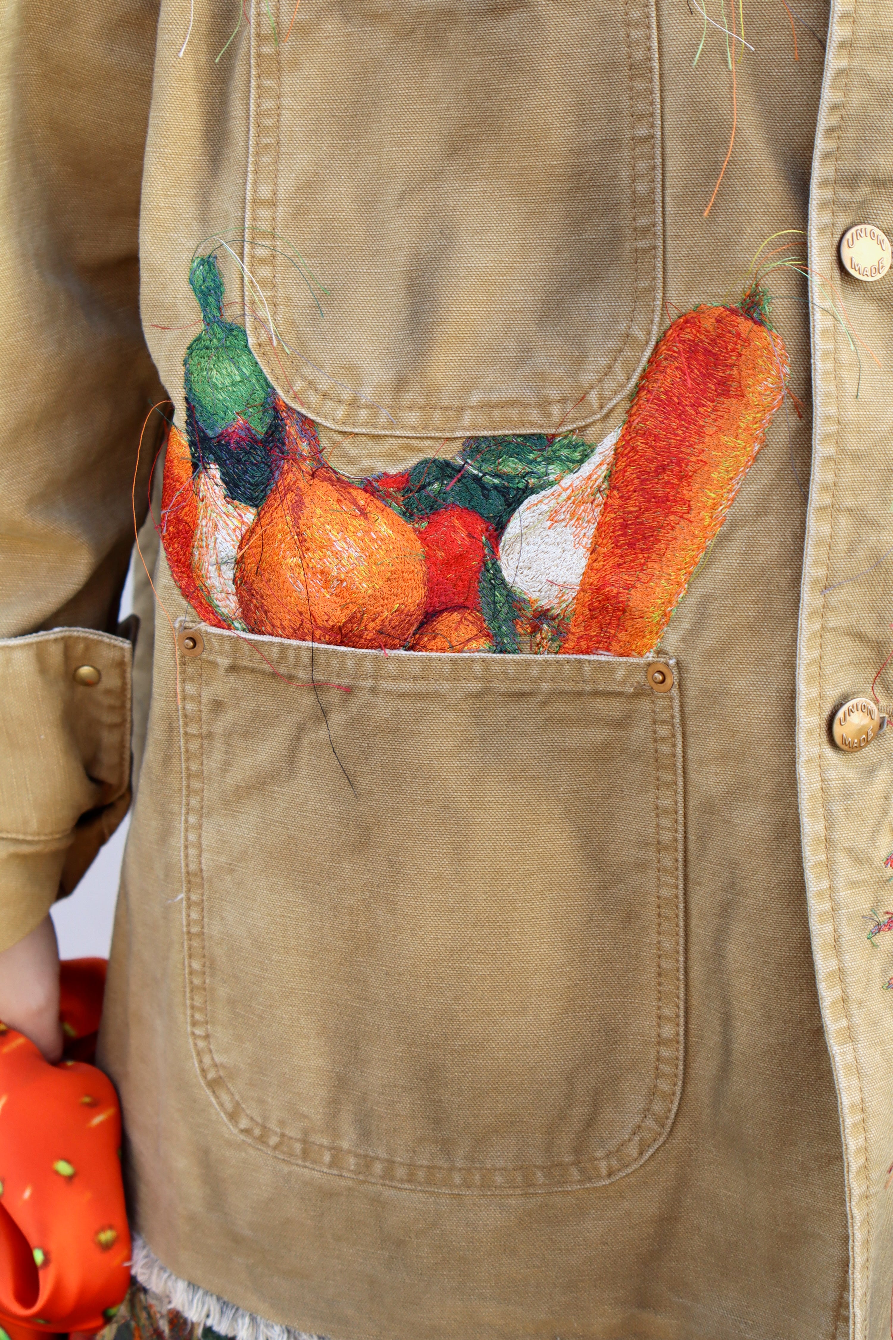 doublet(ダブレット)のVEGETABLE EMBROIDERY WORK JACKET BEIGEの通販