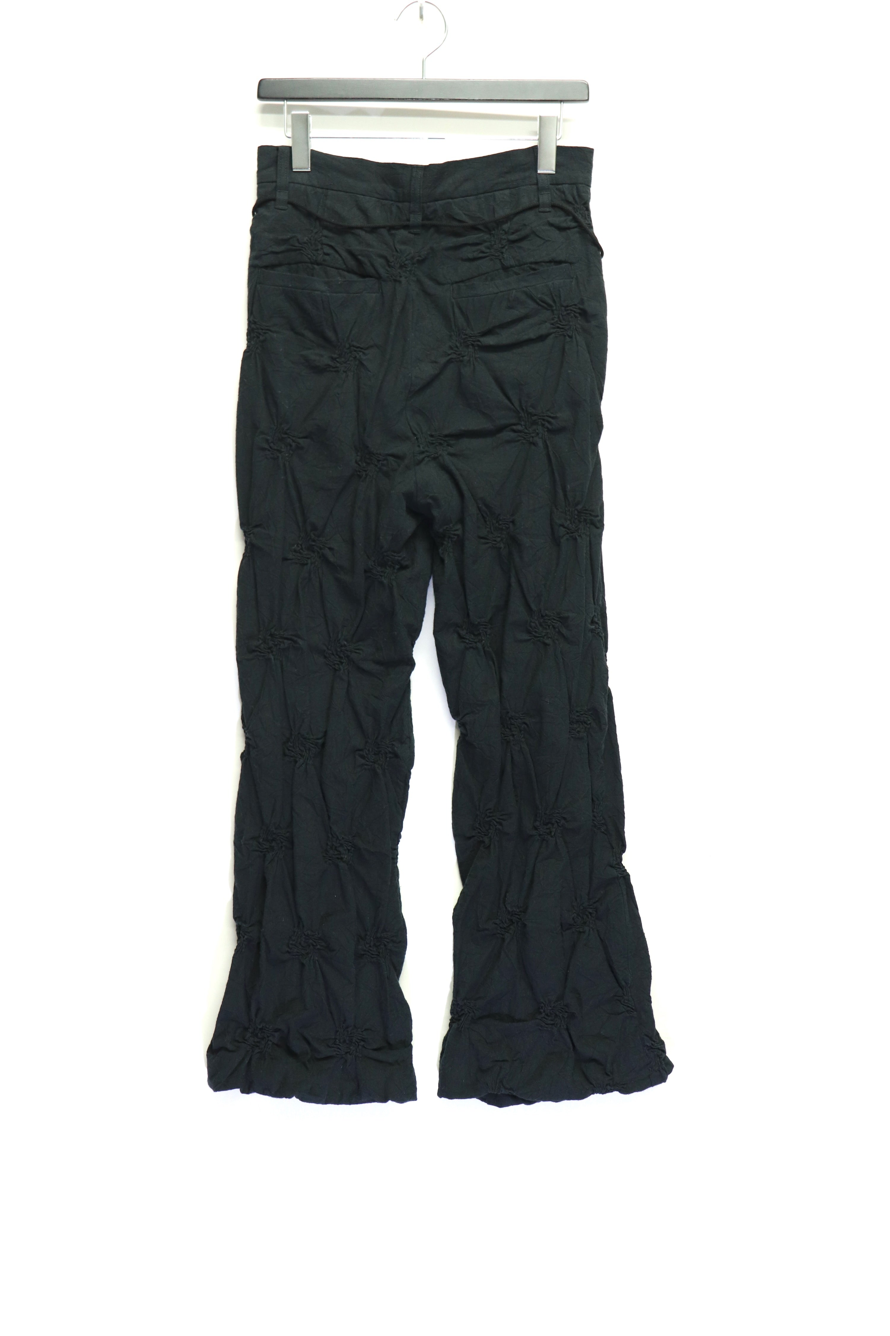 BELPER(ベルパー)の23SS EMBROIDERY LINEN SLACKS BLACKの通販