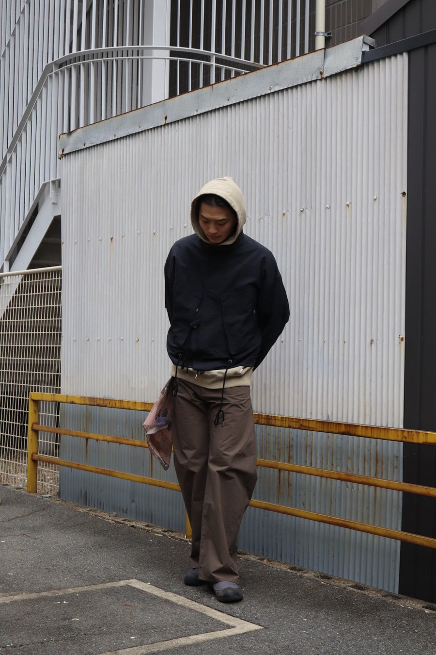 SUGARHILL  PIGMENT DYE HOODIE(SMOKE WHITE)