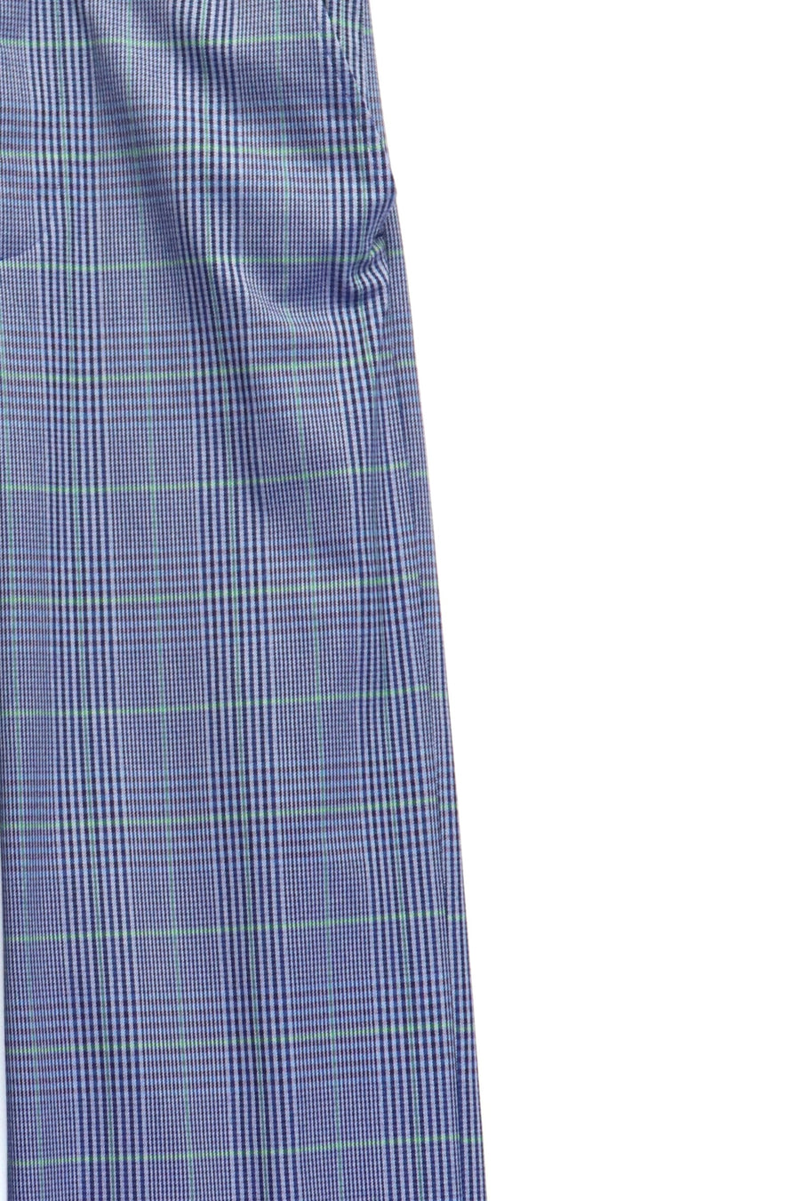 【50%OFF】SYUMAN.  Nu Flare slacks type Plaid(BLUE)