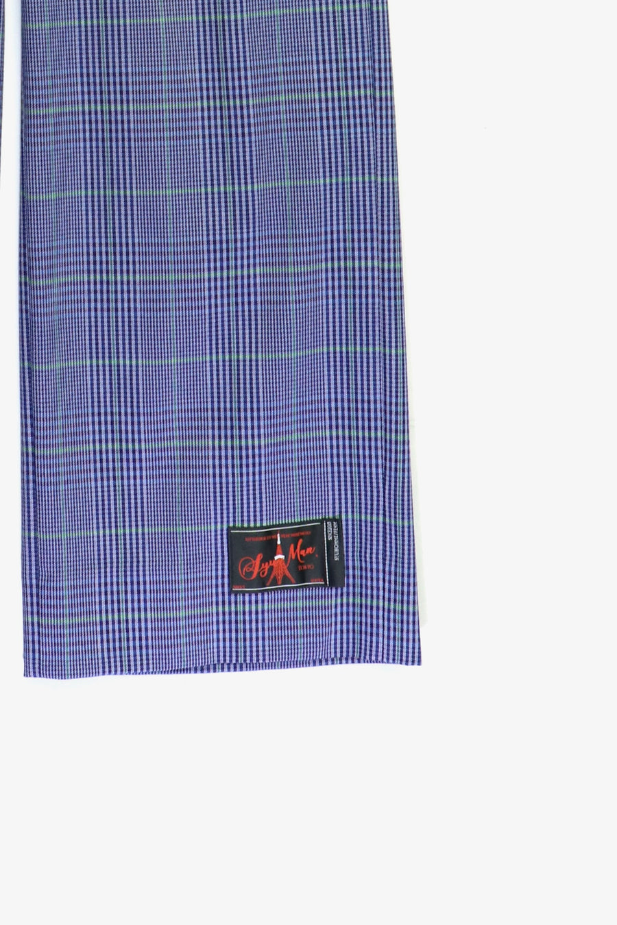 【50%OFF】SYUMAN.  Nu Flare slacks type Plaid(BLUE)