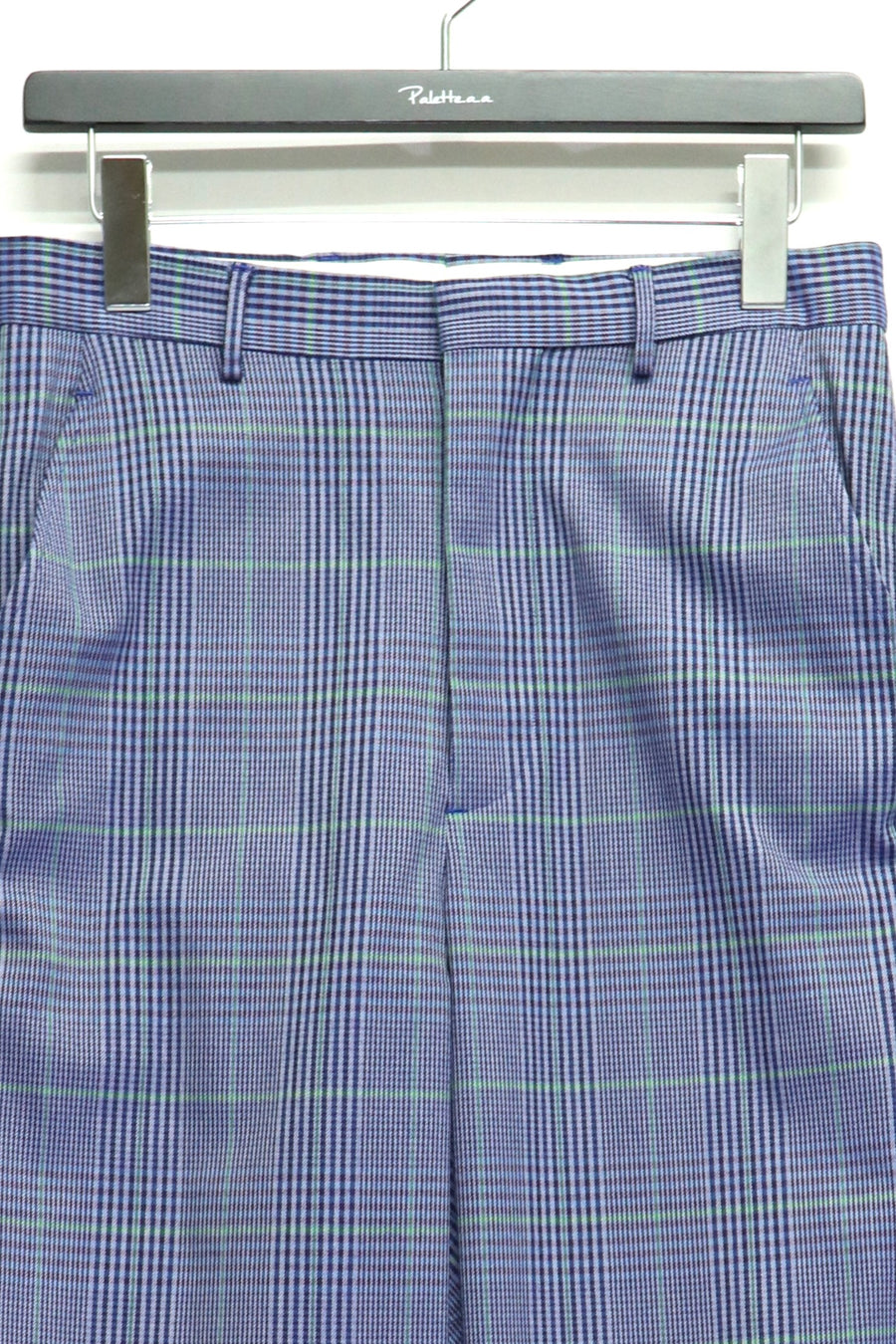 【50%OFF】SYUMAN.  Nu Flare slacks type Plaid(BLUE)