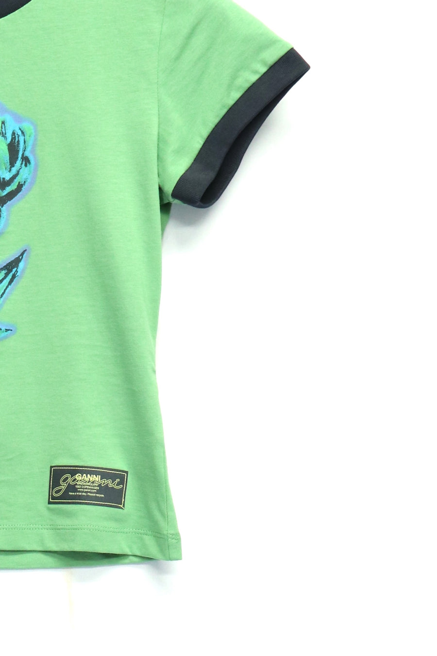 GANNI  Basic Cotton Jersey Peony Baby Fit T-shirt