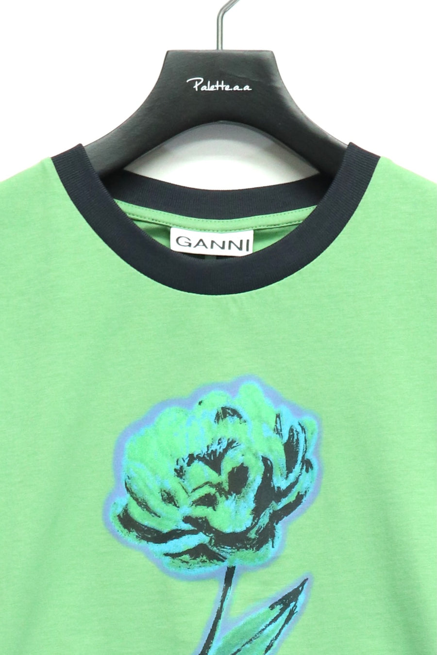 GANNI  Basic Cotton Jersey Peony Baby Fit T-shirt