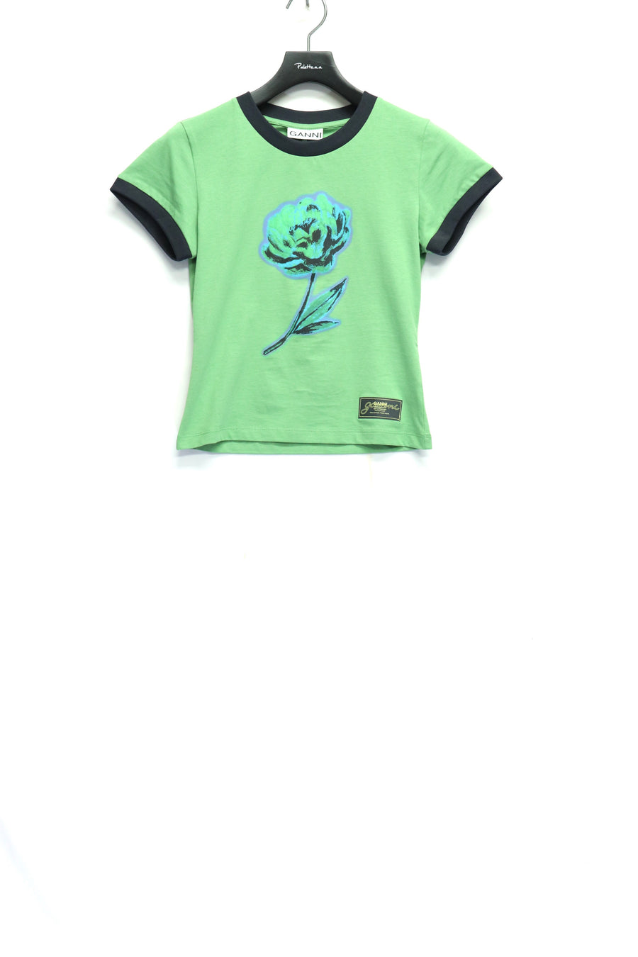 GANNI  Basic Cotton Jersey Peony Baby Fit T-shirt