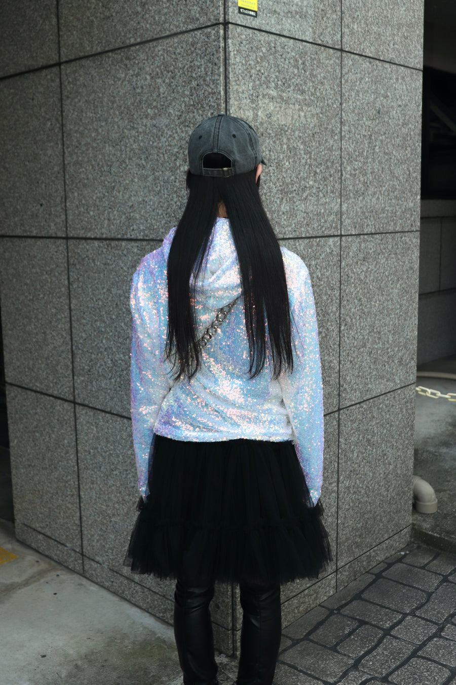 MASU  SEQUINS HOODIE