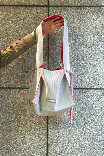 LASTFRAME  HINEMOSU BAG(L.GRAY × PINK)