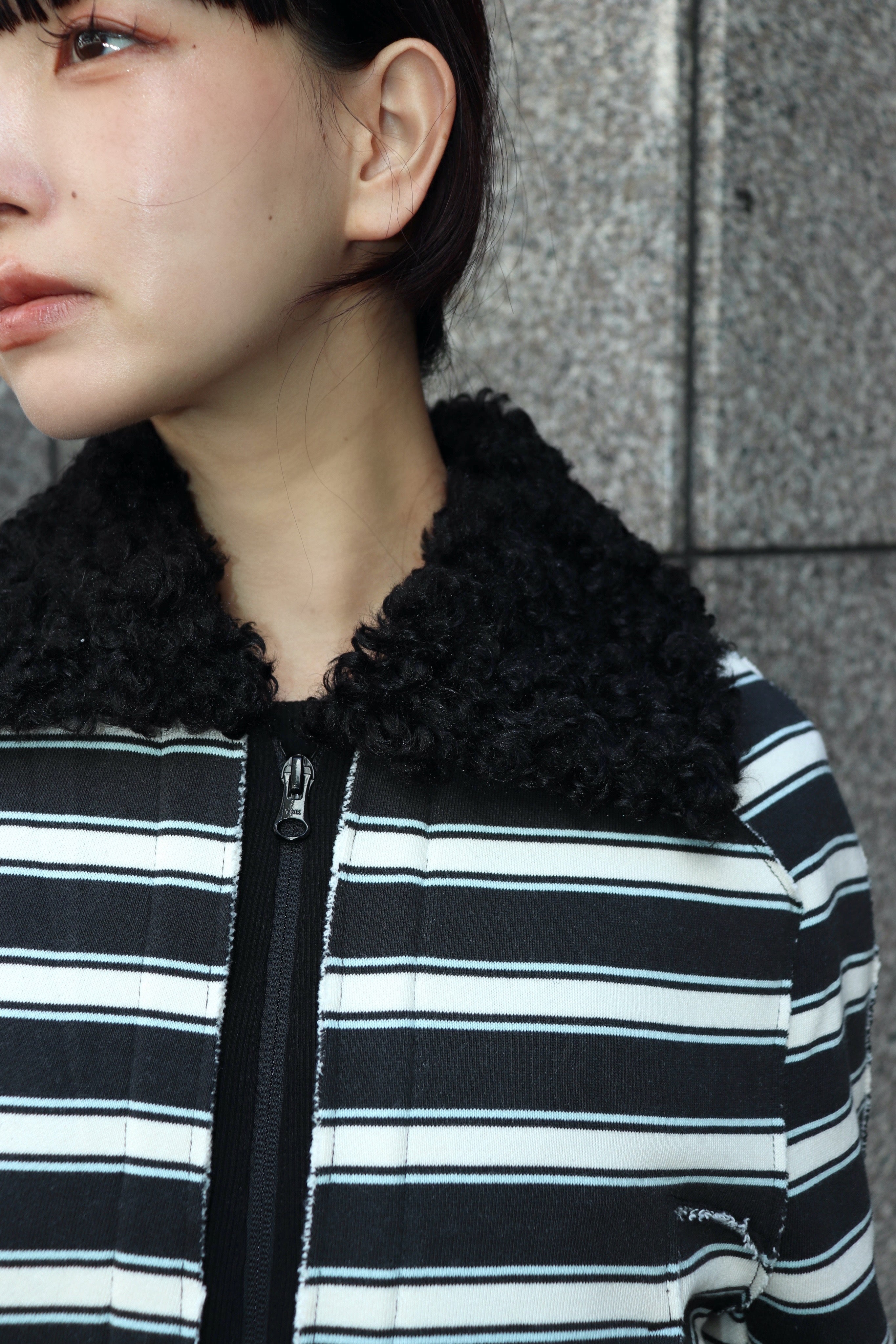 PERVERZE(パーバーズ)のFur Trimmed Sweat Blouson MIXの通販｜PALETTE