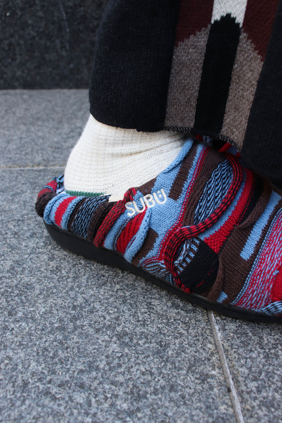 FAF × SUBU  3D Knit Sandals(BLUE)