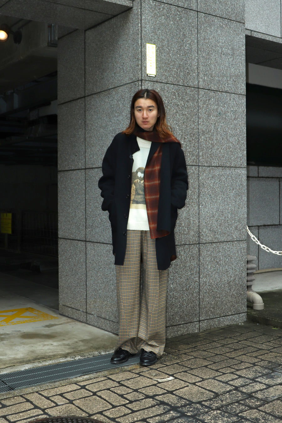 soe  Double Face Coat with Scarf