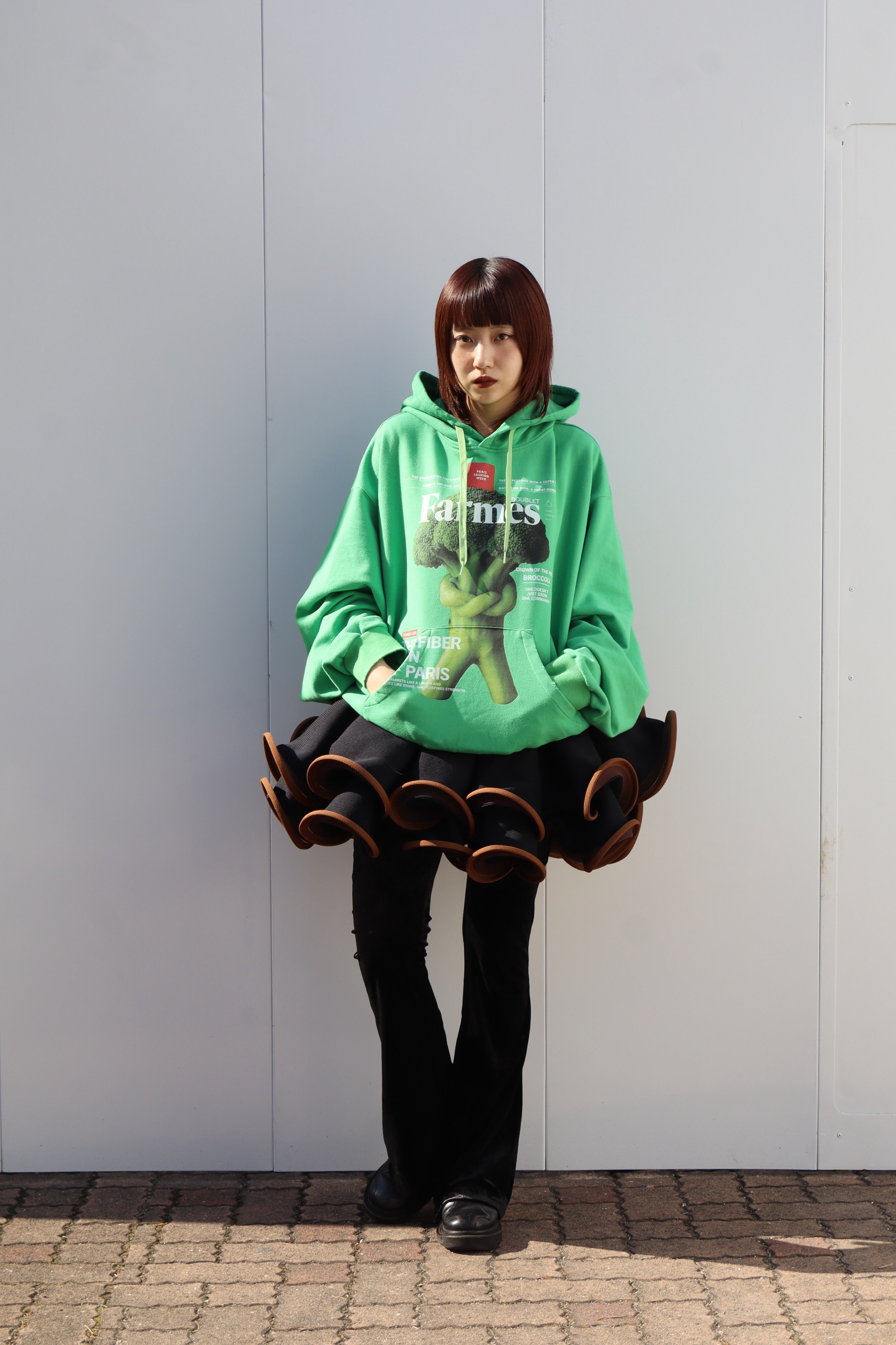 doublet(ダブレット)のBIG FRILL KNIT SKIRT BLACKの通販｜PALETTE art