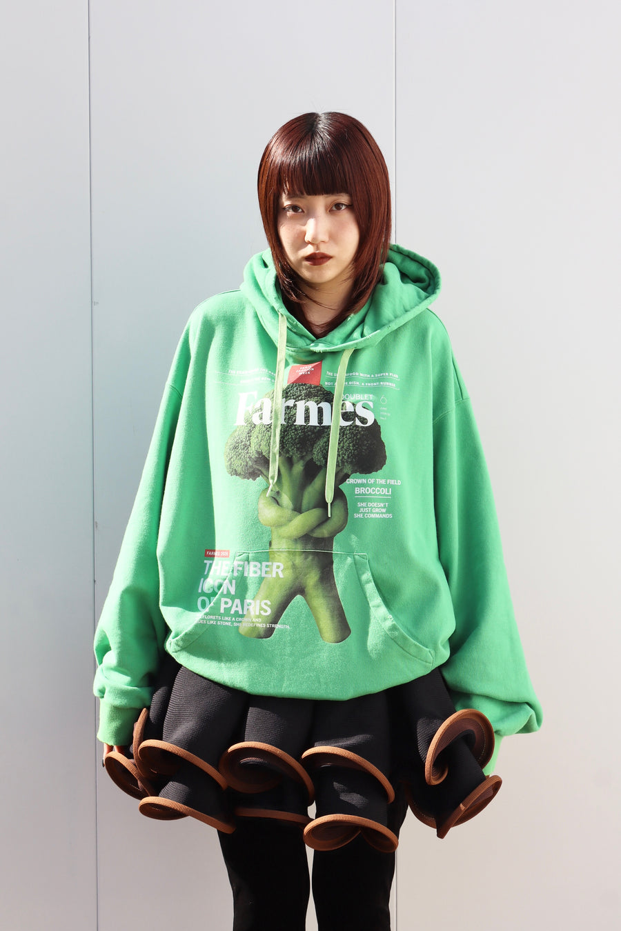 doublet(ダブレット)のFARMES MAGAZINE COVER HOODIE GREENの通販 doublet(ダブレット)のFARMES MAGAZINE COVER HOODIE GREENの通販