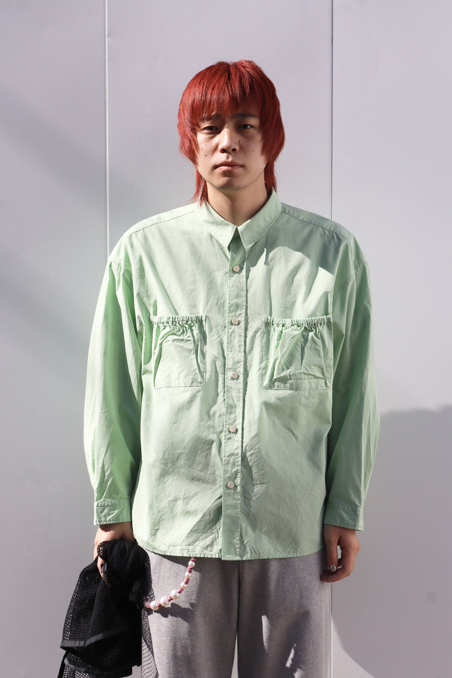 refomed(リフォメッド)のWRIST PATCH WIDE SHIRT MINTの通販｜PALETTE