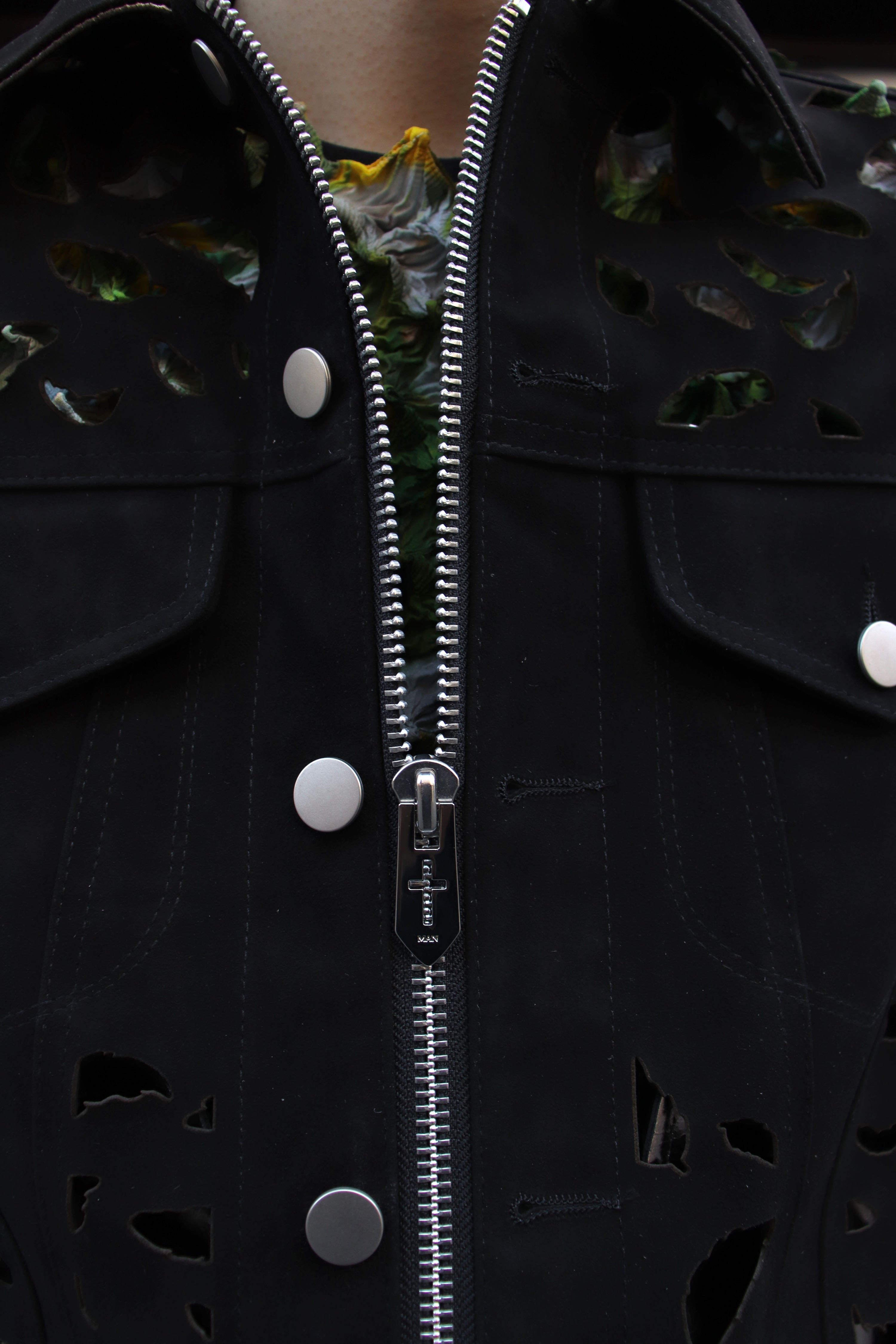 ジャケット・アウター MASU 24SS WINGCUT LEATHER TRUCKER JACKET MASU(エムエーエスユー)のWING-CUT LEATHER TRUCKER JACKET