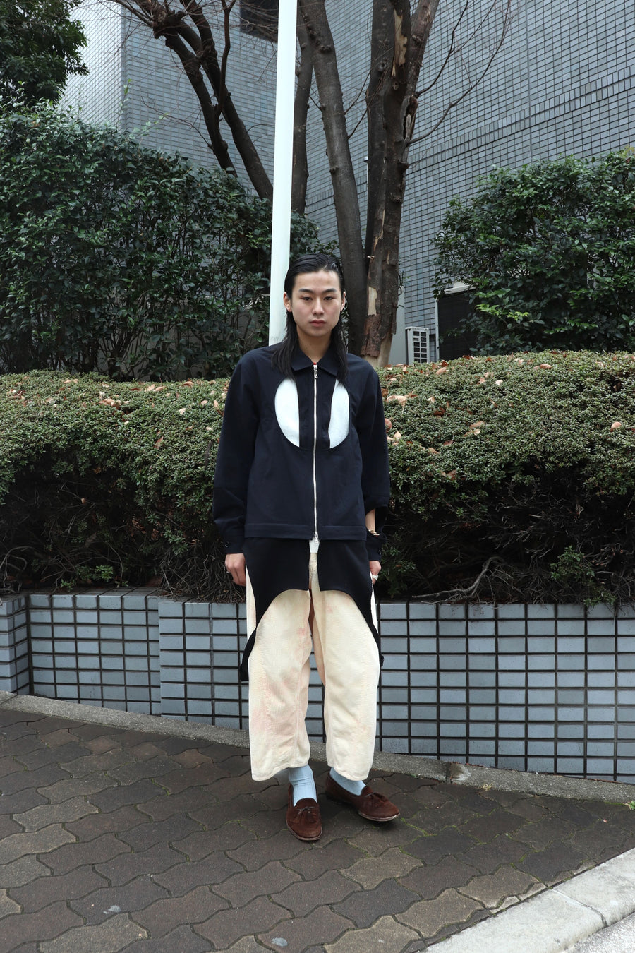 soe  Hard Bleached Corduroy Trousers(PINK BEIGE)