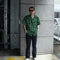 TOGA VIRILIS(トーガ ビリリース)のCotton Embroidery S/S shirt BLACK