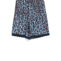 PERVERZE(パーバーズ)のLace-trim Loose Slip Shorts NAVYの通販