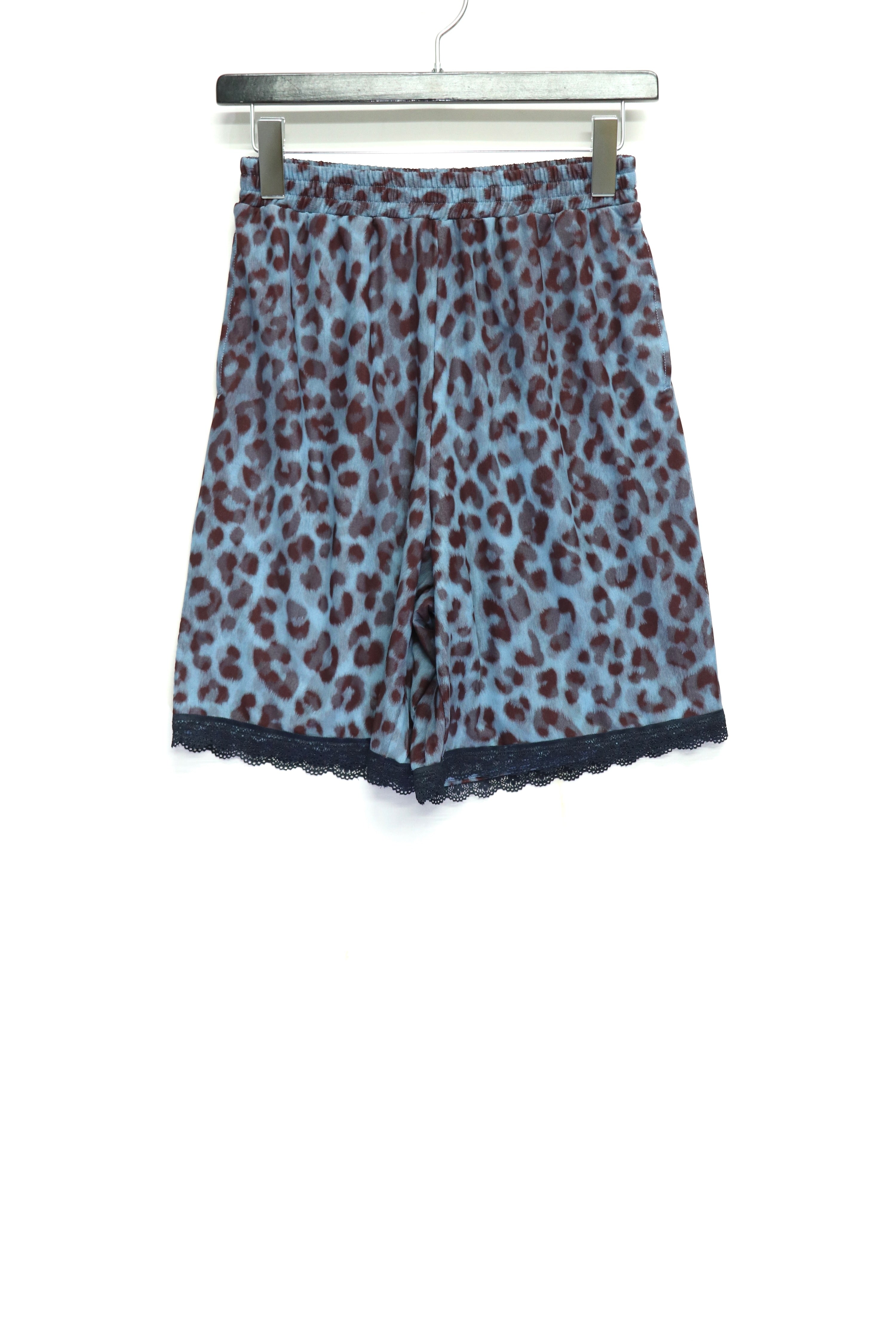 PERVERZE(パーバーズ)のLace-trim Loose Slip Shorts NAVYの通販